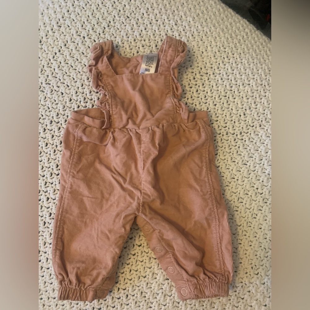 Pink Baby Overalls